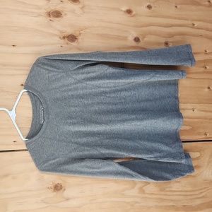 WOMENS TEK GEAR ATHLETIC GRAY LONGSLEEVE MEDIUM SHIRT